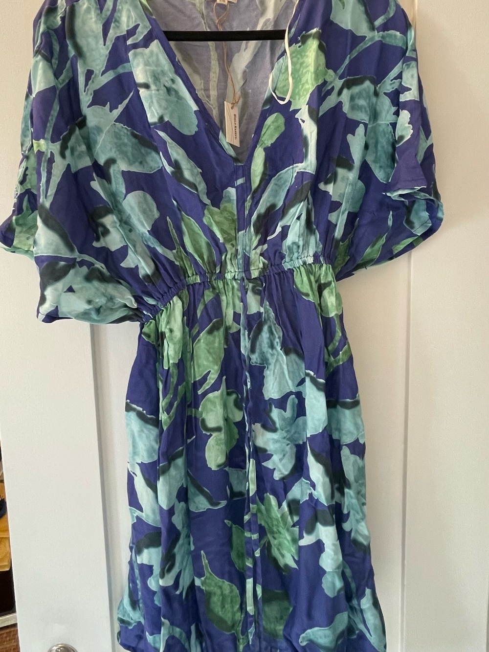 NWT WORLD MARKET FLORAL PRINT KAFTAN SHORT DRESS